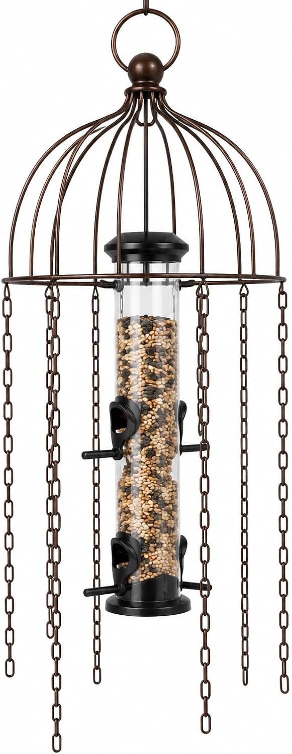 Medusa Bird Feeder Defender with Metal Seed Feeder Included