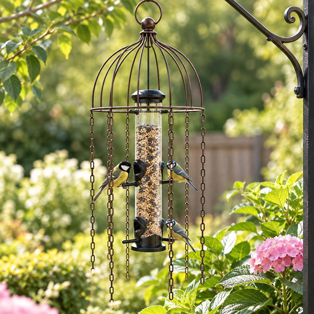 Medusa Bird Feeder Defender with Metal Seed Feeder Included