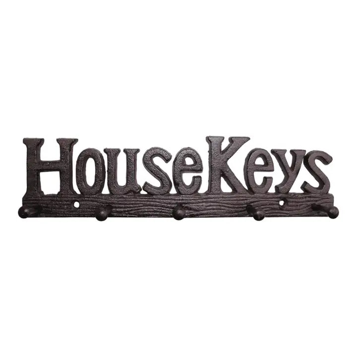 Cast Iron 'house Keys' Wall Hook