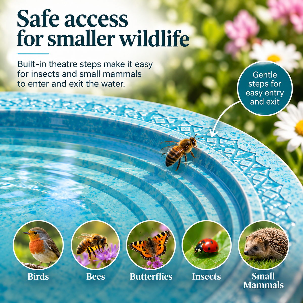 Blue Haven Oasis Small Bird Bath And Drinker - New Product
