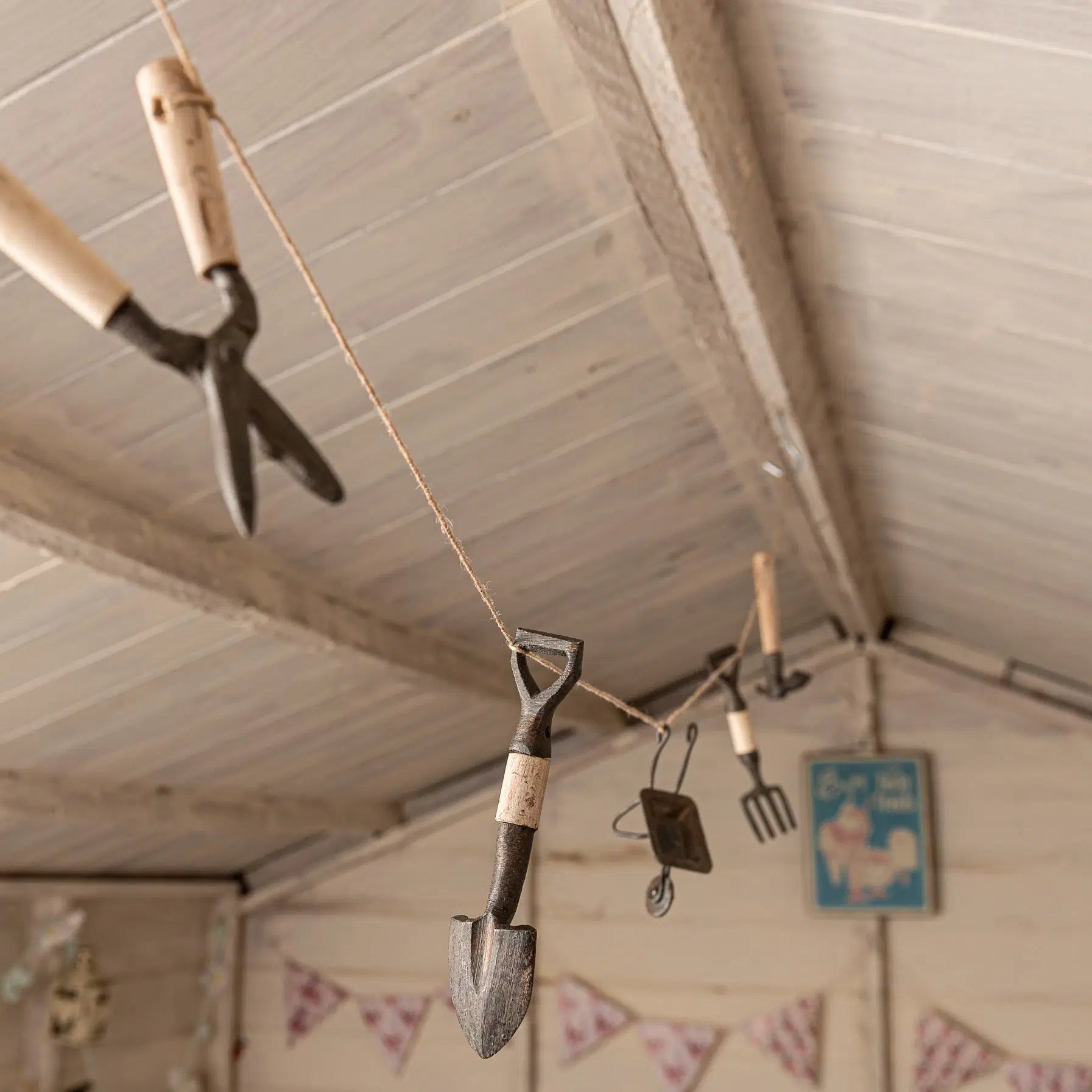 Decorative Handmade Garden Tool Garland