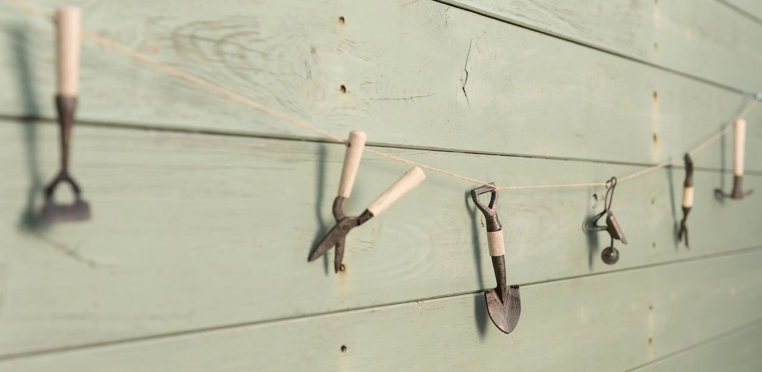 Decorative Handmade Garden Tool Garland