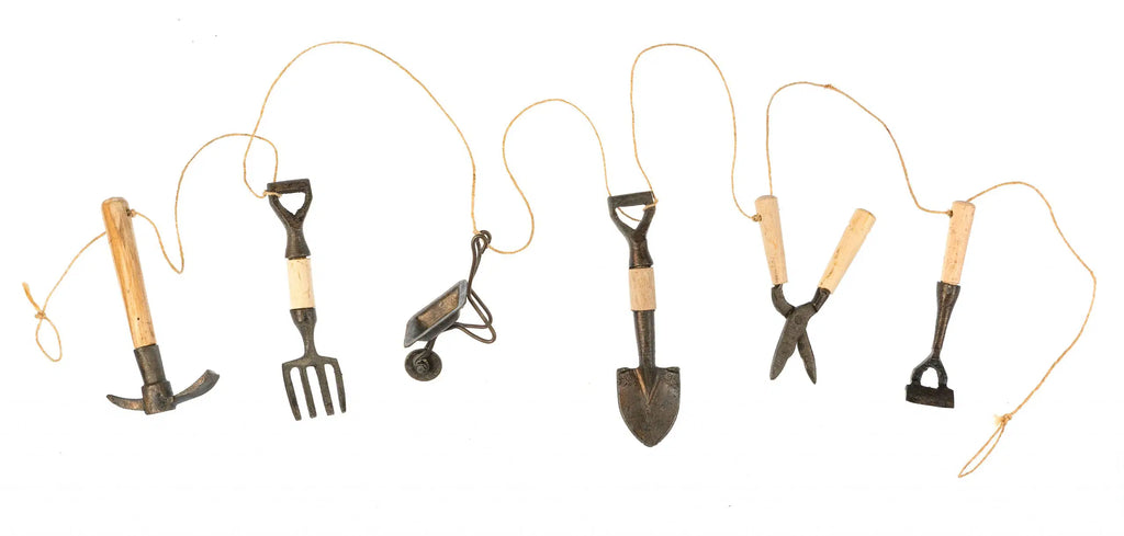 Decorative Handmade Garden Tool Garland