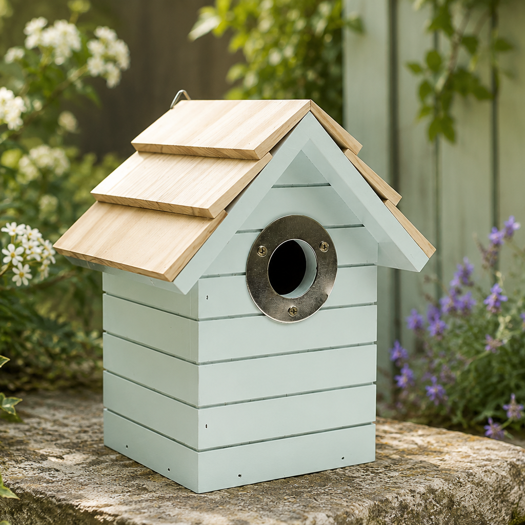Henry Bell Wooden Beach Hut Style Nest Box - 2 colours available