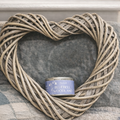 Hanging Willow Wreath and Candle Set