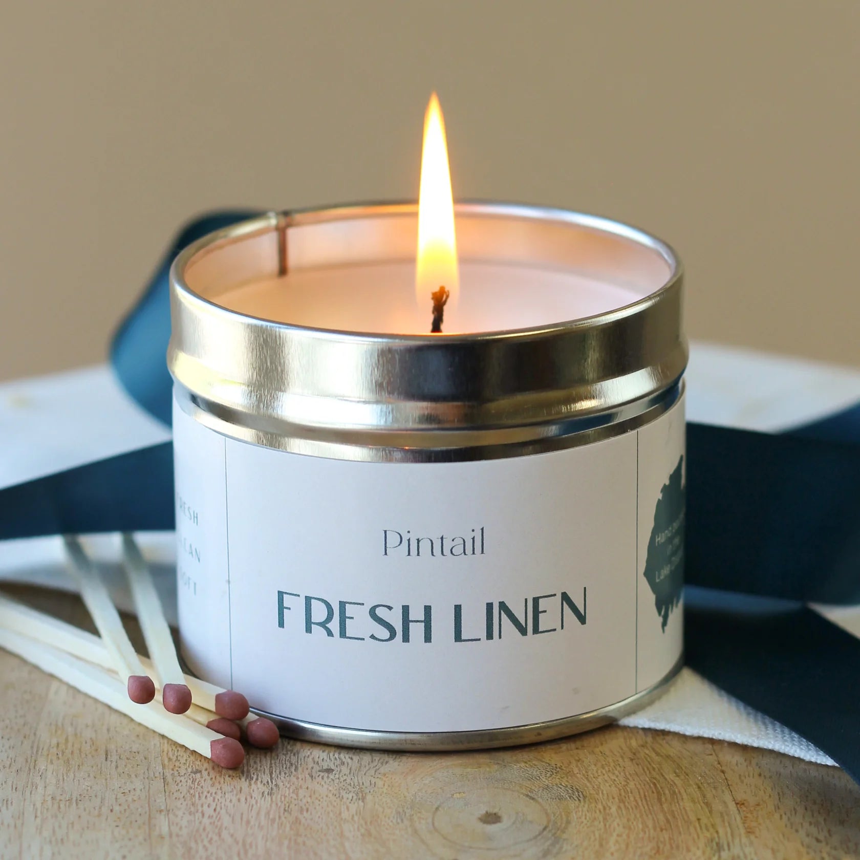 Candle by Pintail - Fresh Linen Classic Tin Candle