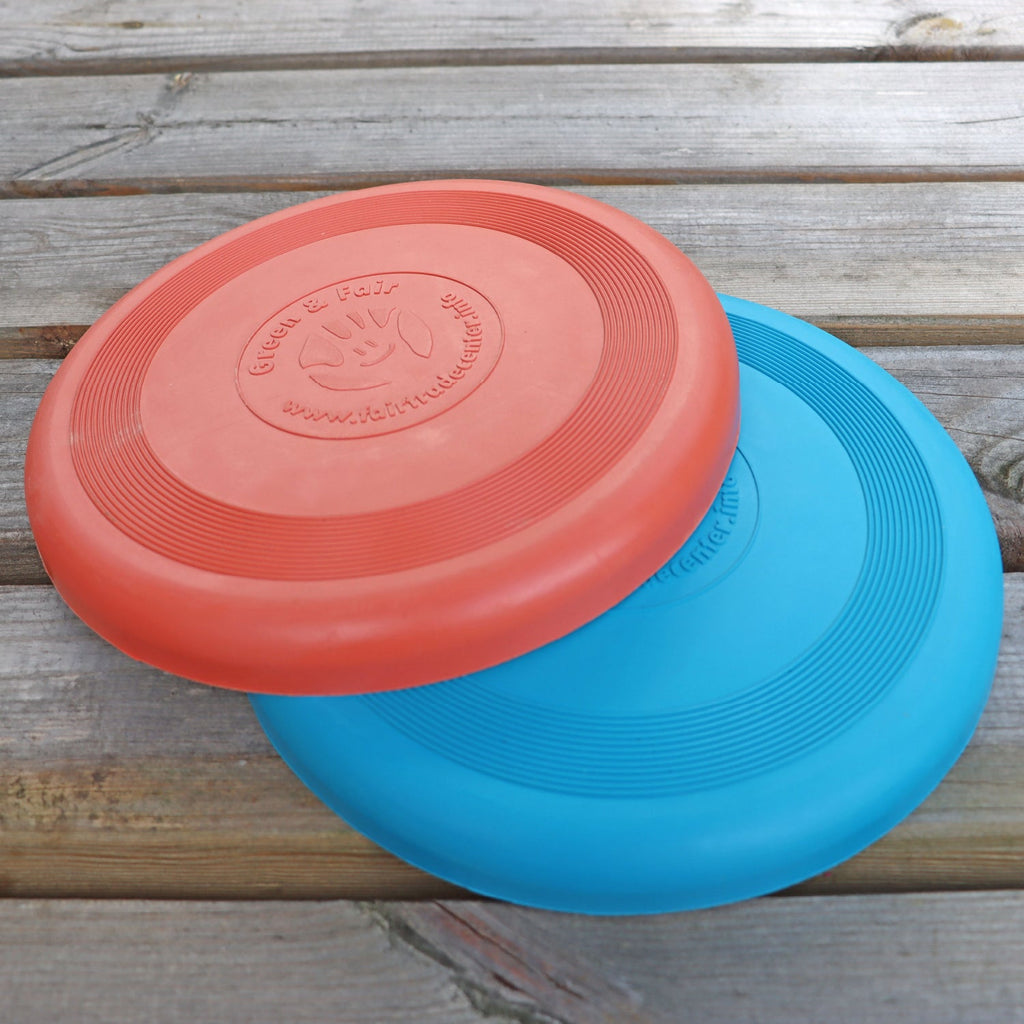 Natural Rubber Frisbee - Blue or Terracotta