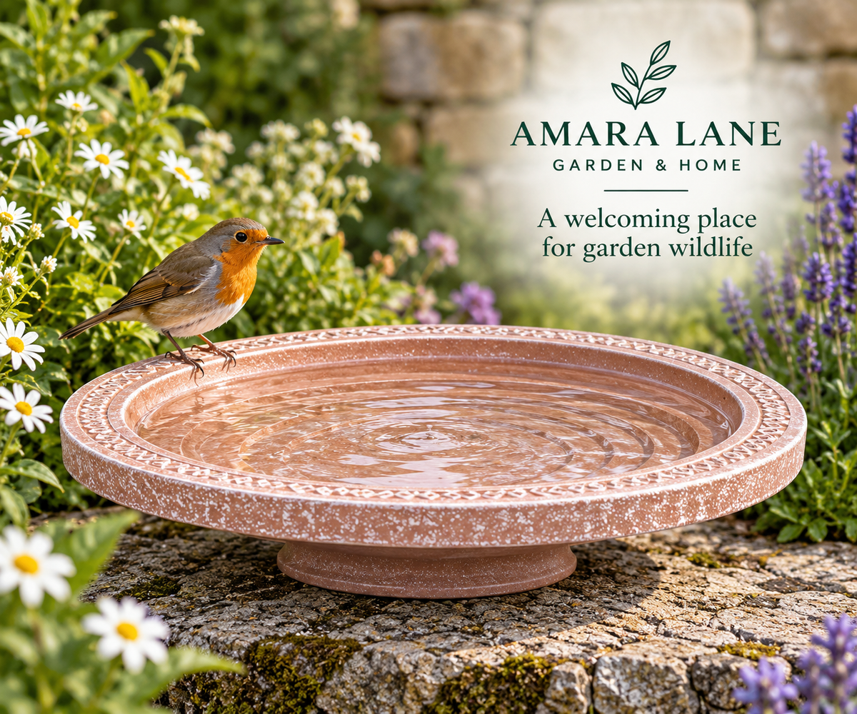 Rustic Haven Oasis Small Bird Bath And Drinker - New Product