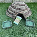 Dome Home Hedgehog house /Habitat With Snack and Water Bowls - Hedgehog Gift Set